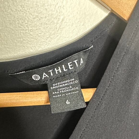 ATHLETA Brooklyn Ankle Jumpsuit Black Sz 6 {OO45} - Picture 6 of 7